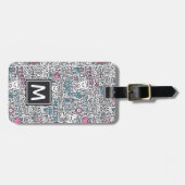 Jouw naam toevoegen | Patroon voor tandheelkundige Bagagelabel (Voorkant horizontaal)