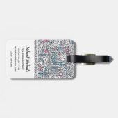 Jouw naam toevoegen | Patroon voor tandheelkundige Bagagelabel (Achterkant horizontaal)