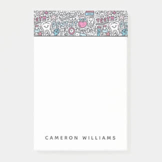 Jouw naam toevoegen | Patroon voor tandheelkundige Post-it® Notes