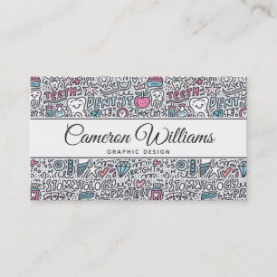 Jouw naam toevoegen   Patroon voor tandheelkundige Visitekaartje