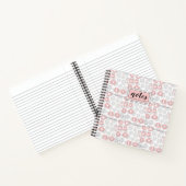 Jouw naam toevoegen | Polka Dot Circle Pattern Notitieboek (Binnen)