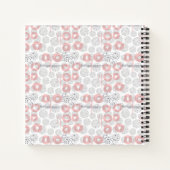 Jouw naam toevoegen | Polka Dot Circle Pattern Notitieboek (Achterkant)