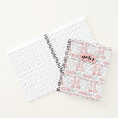 Jouw naam toevoegen | Polka Dot Circle Pattern Notitieboek (Binnen)