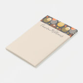 Jouw naam toevoegen | Polka Dot Stripe Pattern Post-it® Notes (Schuin)
