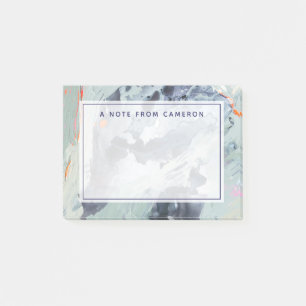 Jouw naam toevoegen   Polyfonisch Zee - blauw Post-it® Notes