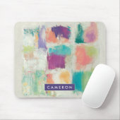 Jouw naam toevoegen | Popsicles II Stone Abstract  Muismat (Met muis)