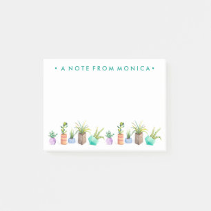 Jouw naam toevoegen Pot Succulents Post-it® Notes