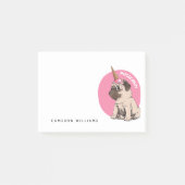 Jouw naam toevoegen | Pugicorn Post-it® Notes (Voorkant)