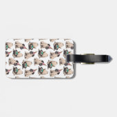 Jouw naam toevoegen | Puppy Pugs | Aspiring Unicor Bagagelabel (Achterkant horizontaal)