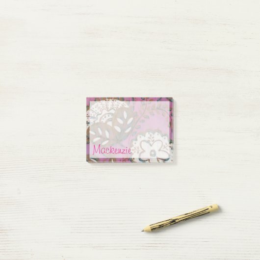 Jouw naam toevoegen | Radiant Ornament I Post-it® Notes (Op bureau)