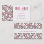 Jouw naam toevoegen | Rainbow Teeth Pattern Visitekaartje (Voorkant / Achterkant)