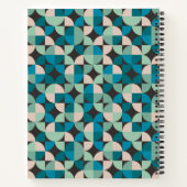 Jouw naam toevoegen | Retro  60-patroon Notitieboek (Achterkant)