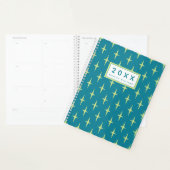 Jouw naam toevoegen | Retro Atomic Age Star Patter Planner (Display)