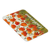 Jouw naam toevoegen | Rijen van papavers I Magneet (Rechterzijde)