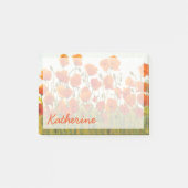 Jouw naam toevoegen | Rijen van papavers I Post-it® Notes (Voorkant)