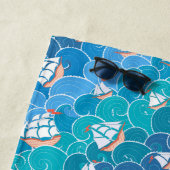 Jouw naam toevoegen | Rocky Zee Pattern Strandlaken (In situ)