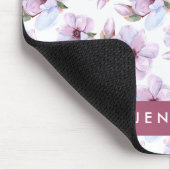 Jouw naam toevoegen | Romantic Floral Pattern Muismat (Hoek)