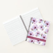 Jouw naam toevoegen | Romantic Floral Pattern Notitieboek (Binnen)