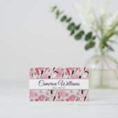 Jouw naam toevoegen | Roze natuurproducten Visitekaartje (Staand voorkant)