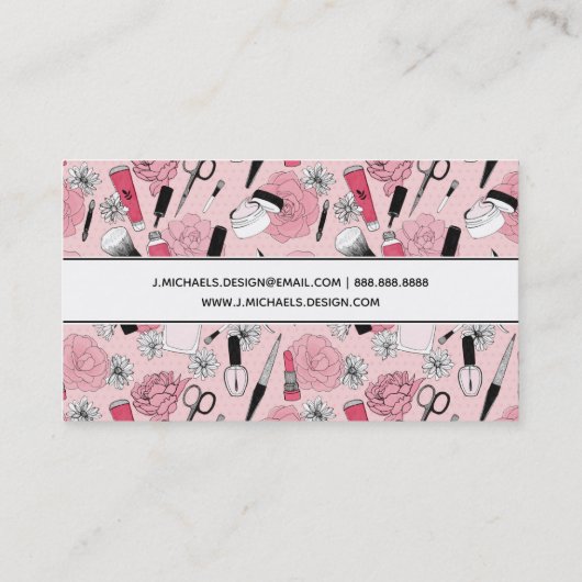 Jouw naam toevoegen | Roze natuurproducten Visitekaartje (Achterkant)