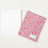 Jouw naam toevoegen | Roze tandheelkundig patroon Planner (Display)