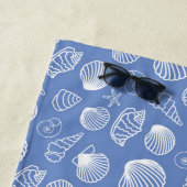Jouw naam toevoegen | Sassy Seashell Pattern Strandlaken (In situ)