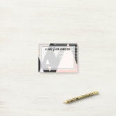 Jouw naam toevoegen | Scandi Mountain Peak Design Post-it® Notes (Op bureau)