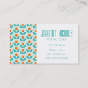 Jouw naam toevoegen   Scandinavisch Geometrisch Si Visitekaartje