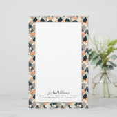 Jouw naam toevoegen | Scandinavisch stijlgebergte Briefpapier (Staand voorkant)