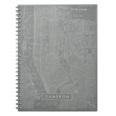 Jouw naam toevoegen | Schets van New York City Map Notitieboek (Voorkant)