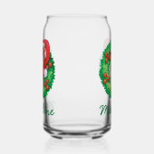 Jouw naam toevoegen | Scooby in Wreath Blikvorm Glas (Rechts)