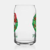 Jouw naam toevoegen | Scooby in Wreath Blikvorm Glas (Links)