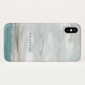 Jouw naam toevoegen | Seafoam Vista Case-Mate iPhone Case (Achterkant (horizontaal))