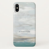 Jouw naam toevoegen | Seafoam Vista Case-Mate iPhone Case (Achterkant)