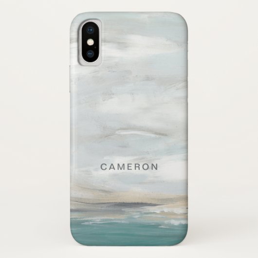 Jouw naam toevoegen | Seafoam Vista Case-Mate iPhone Case (Achterkant)