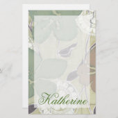 Jouw naam toevoegen | Serene Pastels II Briefpapier (Voorkant / Achterkant)