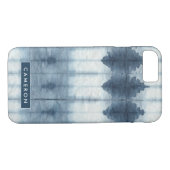 Jouw naam toevoegen | Shibori Indigio Print Case-Mate iPhone Case (Achterkant (Horizontaal))