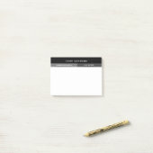 Jouw naam toevoegen Simple Grey Post-it® Notes (Op bureau)