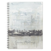 Jouw naam toevoegen | Sky Horizon - Neutrale kleur Notitieboek (Voorkant)