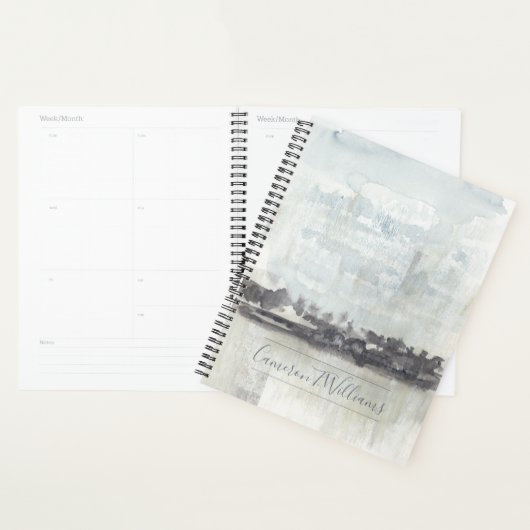 Jouw naam toevoegen | Sky Horizon - Neutrale kleur Planner (Display)