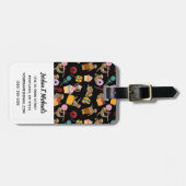 Jouw naam toevoegen | Slaapzoet-patroon Bagagelabel (Voorkant horizontaal)