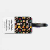 Jouw naam toevoegen | Slaapzoet-patroon Bagagelabel (Achterkant horizontaal)