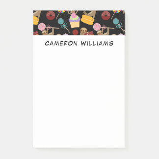 Jouw naam toevoegen | Slaapzoet-patroon Post-it® Notes