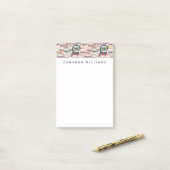 Jouw naam toevoegen | Sleuf Comic Pattern Post-it® Notes (Op bureau)