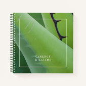 Jouw naam toevoegen | Sluiting van Agave Notitieboek (Voorkant)