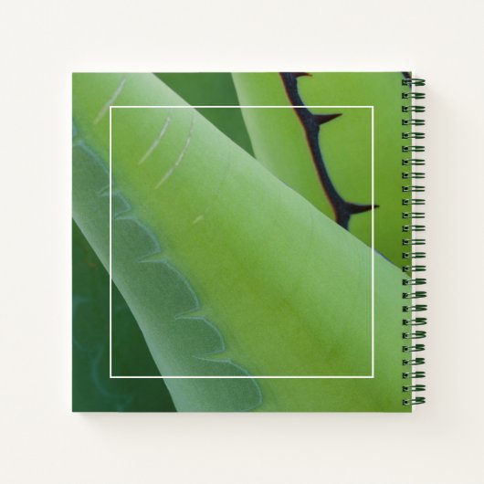 Jouw naam toevoegen | Sluiting van Agave Notitieboek (Achterkant)