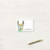 Jouw naam toevoegen | Smarty-Pants Llama Post-it® Notes (Op bureau)