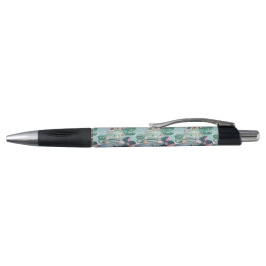 Jouw naam toevoegen | Soft Patel Cactus Pattern Pen (Bovenkant)