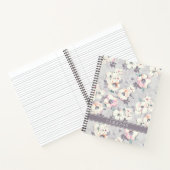 Jouw naam toevoegen | Soft roze Waterverf Patroon Notitieboek (Binnen)