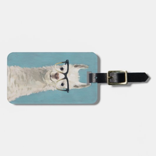 Jouw naam toevoegen | Soort Llama - Vierkant Bagagelabel (Voorkant horizontaal)